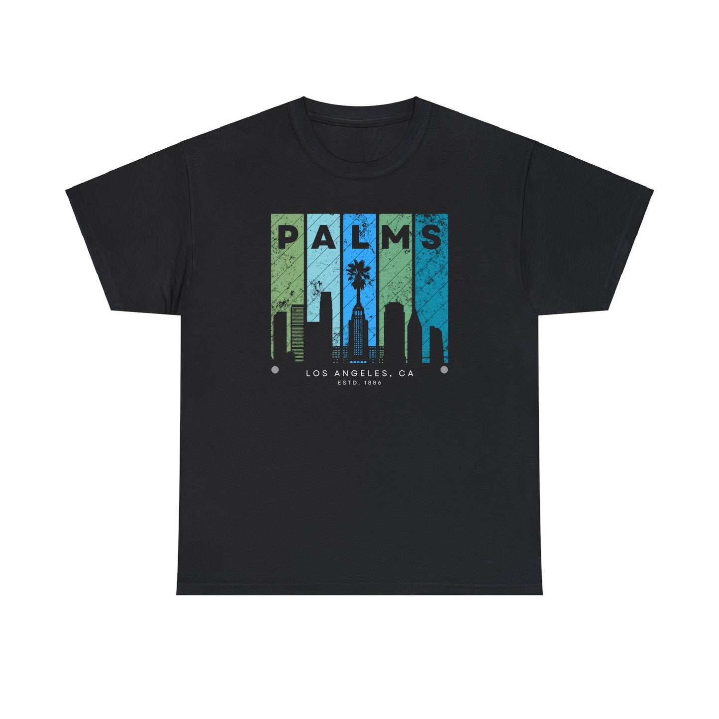 Gritty Palms Los Angeles Dark - Heavy Cotton Tee