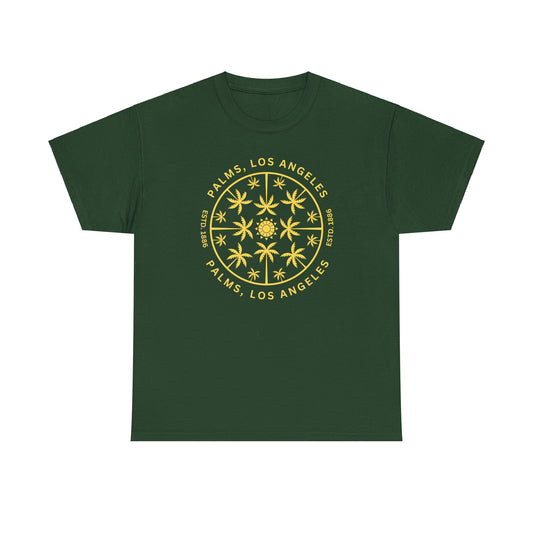 Palms Medalion - Yellow - Heavy Cotton Tee