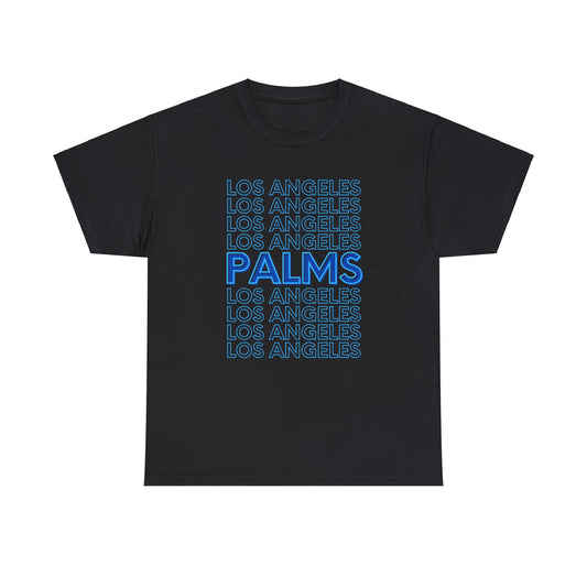 Bold Palms Los Angeles Repeat Blue - Heavy Cotton Tee