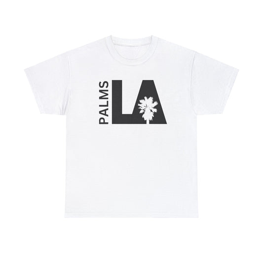 Palms LA B&W Simple Bold Light - Heavy Cotton Tee