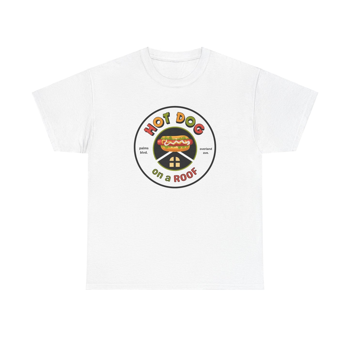 Hot Dog on a Roof - eavy Cotton Tee