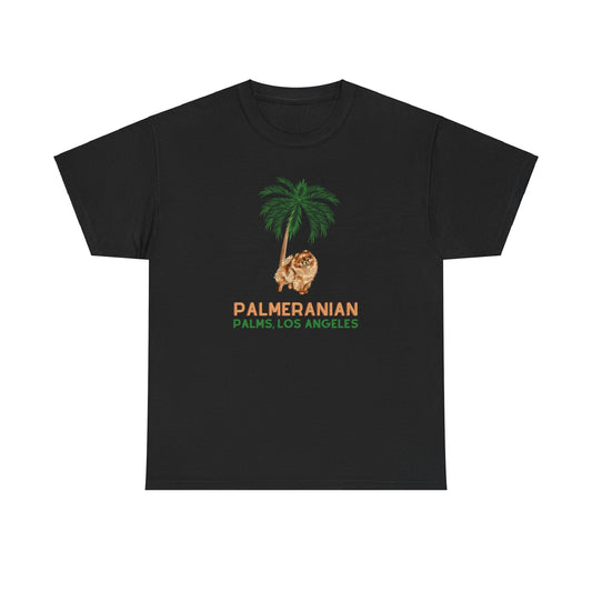 Palms and Palmeranian - Heavy Cotton Tee