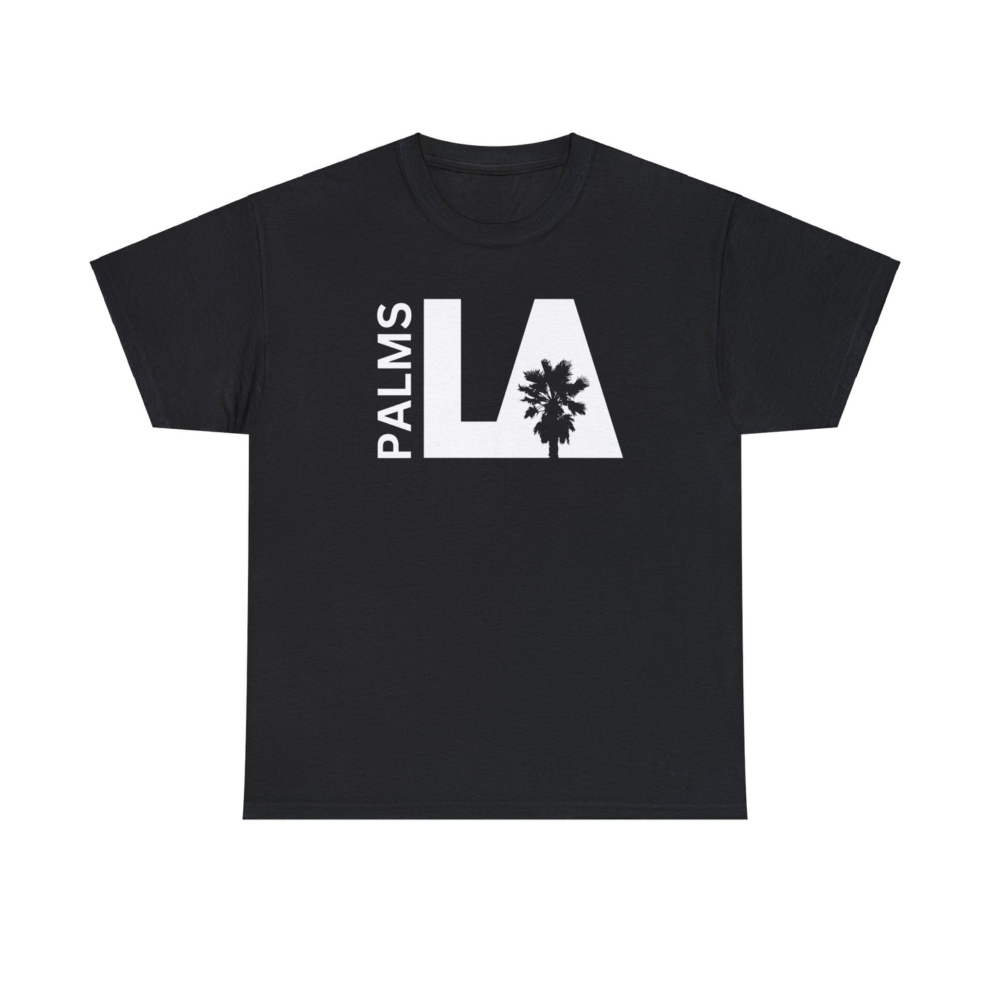 Palms LA B&W Simple Bold Dark - Heavy Cotton Tee