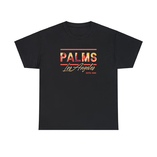 Fiery Glow Palms Los Angeles - Heavy Cotton Tee